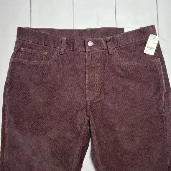 NWT Brooks Brothers Corduroy Pants SIZE 36 x 32 Brown Straight Leg NEW